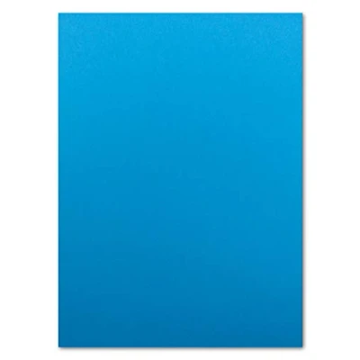 Abbildung von 50 DIN A4 Papier bögen Planobogen Azurblau (Blau) 240 g/m² 21 x 29,7 cm Ton Fotokarton Bastel Karton FarbenFroh