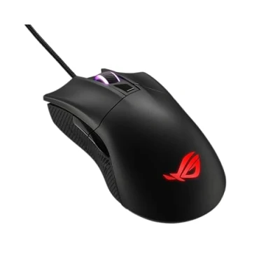 Abbildung von Asus ROG Gladius II Core Gaming Maus (6200 DPI Sensor, Aura Sync Beleuchtung, Abnehmbare Schalter) schwarz