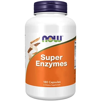 Abbildung von Now Foods, Super Enzymes, 180 Kapseln, Laborgeprüft, Enzymmischung, Glutenfrei, Sojafrei