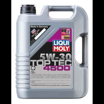 Abbildung von Liqui Moly Top Tec 4500 5W 30 5l Motoröl 3729 LAND ROVER: Defender Off Road, Discovery 4, Range Rover Evoque, JAGUAR: XF Saloon, F Pace, Sportbrake