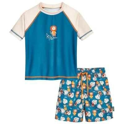Abbildung von Playshoes Jungen Zweiteiler Rash Guard Set, Dschungel, 110 116