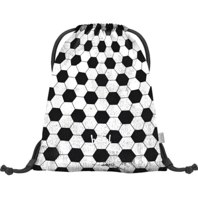 Abbildung von Baagl Sportbeutel Turnbeutel Gymsack Sporttasche Tagesrucksack GOAL für Kinder, Größe: One Size, Schwarz