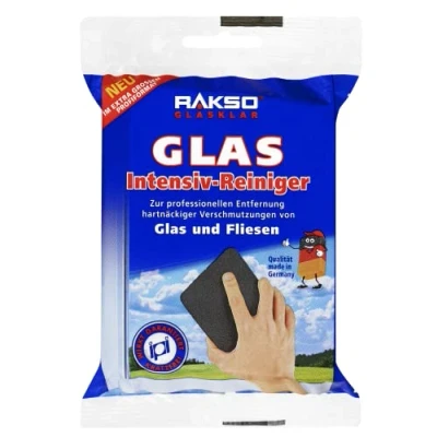 Abbildung von RAKSO Glas Intensivreiniger 1 Scheibenreiniger aus Edelstahlwolle, kratzfrei, Glasreiniger &amp; Fliesenreiniger für Wand/Boden Reiniger