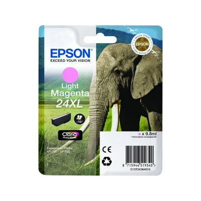 Abbildung von Epson 235M244 Original 24XL Tinte Elefant (XP 750, XP 850, 950, 55, 760, 860, 960, 970), hell magenta