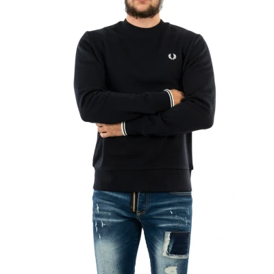 Abbildung von FRED PERRY, Crew Neck Sweatshirt, Navy, M