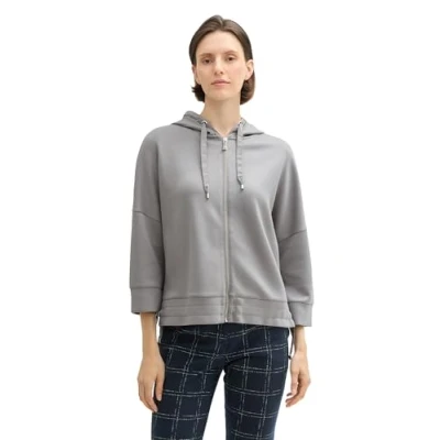 Abbildung von TOM Tailor Sweatjacke, Damen, Größe: Large, Explicit grey