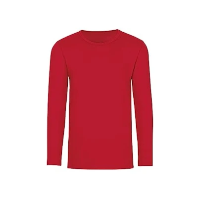Abbildung von Trigema Mädchen Langarmshirt 202501, Rot (kirsch 036), 152