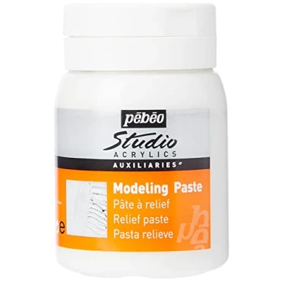 Abbildung von Pébéo Studio Acrylics Relief Paste Gebrauchsfertige Ideal für die Erstellung von Reliefs und Impastos Reißt Nicht nach dem Trocknen 500 ml