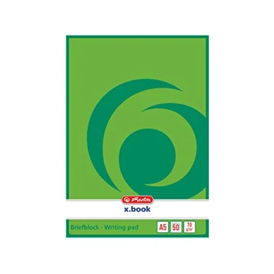 Abbildung von Herlitz 717504 Notizblock A5, blanko, 50 Blatt, weiß