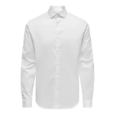 Abbildung von Only &amp; Sons Businesshemd, Herren, Größe: Large, White