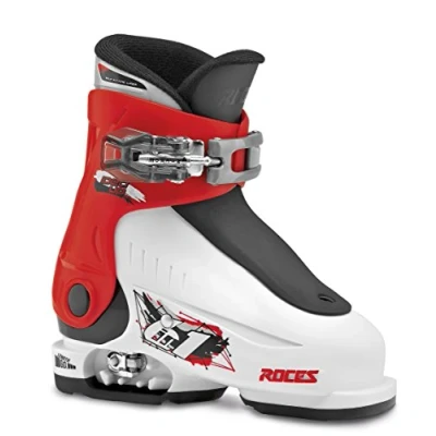 Abbildung von Roces Kinder Skischuhe Idea Up Größenverstellbar, White Red Black, 25/29, 450490 015