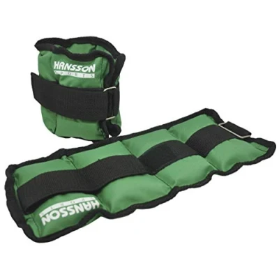 Abbildung von Hansson.Sports Gewichtsmanschetten Laufgewichte für Fuss/Hand Gelenke Paar 2x1,0KG grün