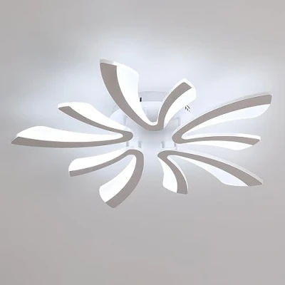 Abbildung von Comely LED Deckenleuchte, 50W 5625LM Deckenlampe Moderne Beleuchtung für Wohnzimmer Schlafzimmer, 70cm, 6500K Kaltes Weißes Licht