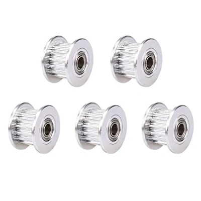 Abbildung von WINSINN GT2 Umlenkrolle 16 Zähne 3mm Bohrung 6mm Breite Timing Pulley Rad Aluminium für 3D Drucker (5er Pack)