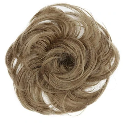 Abbildung von Haargummi Haarteil hairpiece Haarverdichtung Zopf Haarband Haarschmuck braun blond