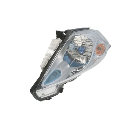 Abbildung von VALEO ORIGINAL PART 045165 Scheinwerfer rechts H4, W5W, PY21W Halogen orange mit Abblendlicht, Fernlicht für Rechtsverkehr Stellmotor LWR