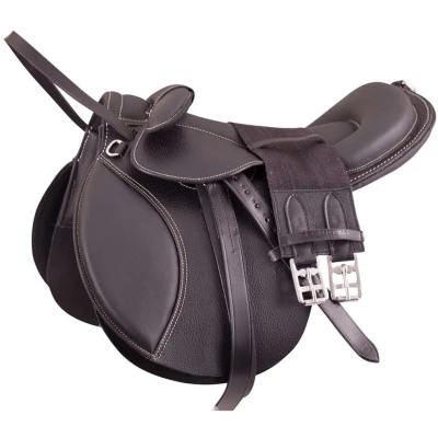 Abbildung von Premiere Sattel Pony Leder Bügelriemen Schwarz 12 inch