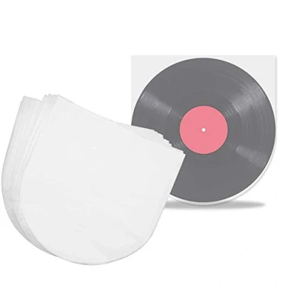 Abbildung von PERFETSELL 100 Stück Schallplattenhülle Semitransparent Lp Innenhüllen Antistatisch Vinyl Schallplatten Single Schutzhüllen Plattenhüllen Hüllen für 12 inch
