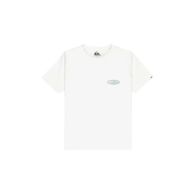 Abbildung von Quiksilver EVO Border Lines Youth Unisex Tshirt print für Kinder, Größe: 164, Snow white