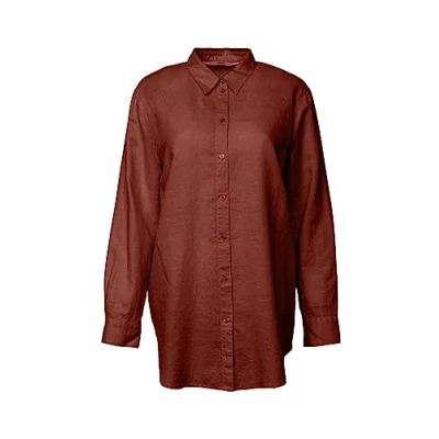Abbildung von ESPRIT Damen 033EE1F327 Bluse, 805/TERRACOTTA, M