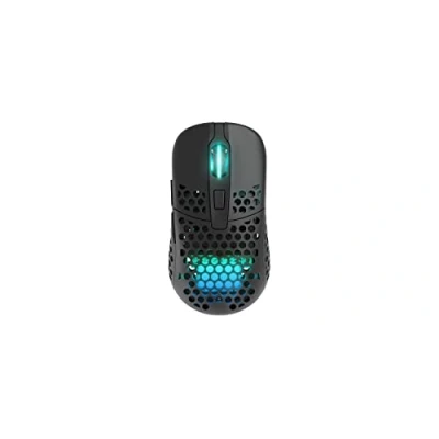 Abbildung von Xtrfy M42 Wireless, Kabellose Ultraleichte Gaming Maus, Optimiert für esports, 2,4 GHz Funk, RGB Beleuchtung, Modulares Gehäuse (2 Größen inkl.), Schwarz