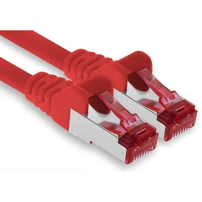 Abbildung von 1aTTack.de 1x 3 Meter CAT6 Patchkabel S/FTP PIMF Schirmung CAT.6 RJ45 Netzwerkkabel Ethernetkabel DSL LAN Router Switch Modem Patchfeld rot 1 Stück