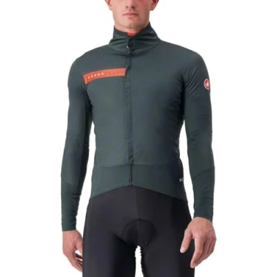 Abbildung von CASTELLI 4520505 303 BETA RoS Jacket Herren ROVER GREEN/RED ORANGE Größe M