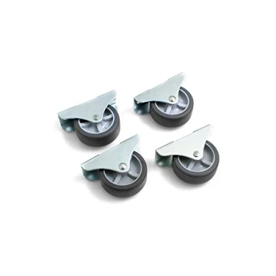 Abbildung von Design61 4x Kastenbockrolle Bettkastenrolle Möbelrolle Möbelrollen 50x19 mm mit weicher Lauffläche