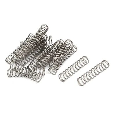 Abbildung von sourcing map 304 Edelstahl Druckfedern Druckfeder Spiralfeder Stahlfeder 1mmx10mmx40mm Silberton