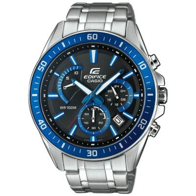 Abbildung von Casio Edifice Chronograph, Herren, Größe: One Size, Silberfarben