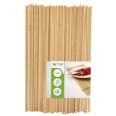 Abbildung von Holzstäbe rund natur, Ø 3 mm Länge 30 cm, 100 Stück, Zum Basteln, Modellbau, DIY Handwerk