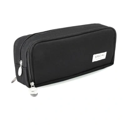 Abbildung von iSuperb Federmäppchen Teenager Mädchen Mäppchen Pencil Case Federtaschen Etui Stifte 3 Fach,Große Kapazität Mäppchen,Mäppchen Reißverschluss Tasche,für Schule &amp; Büro (Schwarz)
