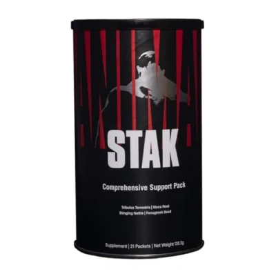 Abbildung von Universal Nutrition ANIMAL Stak, Hormon Booster mit Tribulus Terrestris, Maca &amp; Aminosäuren, Nahrungsergänzungsmittel für Muskelaufbau, unterstützt Gewichtszunahme beim Kraftsport, 21 Portionen