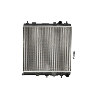 Abbildung von THERMOTEC D7P026TT Kühler, Motorkühlung für Fahrzeuge mit/ohne Klimaanlage 385 390 27 Schaltgetriebe Kühlrippen mechanisch gefügt
