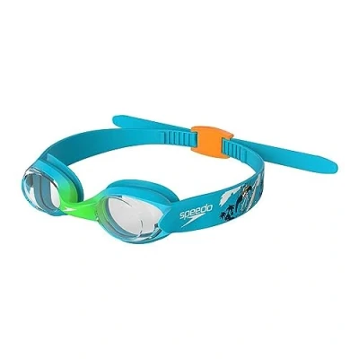 Abbildung von Speedo Unisex Kinder Infant Illusion Schwimmbrille, Azure/Fluo Grün/Fluo Orange, Einheitsgröße