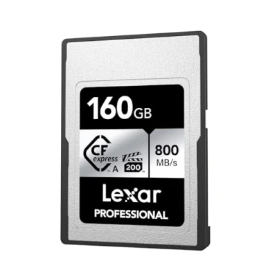 Abbildung von Lexar Professional SILVER Series CFexpress Typ A Karte 160GB, CFe bis zu 800 MB/s Lesen, VPG200, 8K Video CF Karte, Speicherkarte Kompatibel mit Sony Alpha/Sony FX Kameras (LCAEXSL160G RNENG)