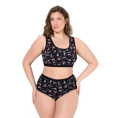 Abbildung von Ulla Popken Damen große Größen Übergrößen Plus Size Bustier, Schlupfform, einfarbig, ohne Bügel