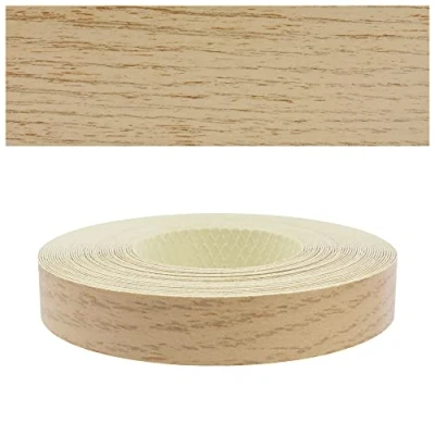 Abbildung von Mprofi MT® Kantenumleimer Eiche Real 22 mm x 10 m Melamin Kantenband Bügelkantenumleimer für Regale und Möbelplatten mit Schmelzkleber 1303/22/10