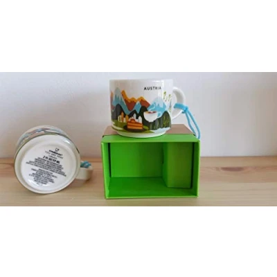 Abbildung von Starbucks Austria demi mug Espresso Tasse NEU in OVP Box Österreich