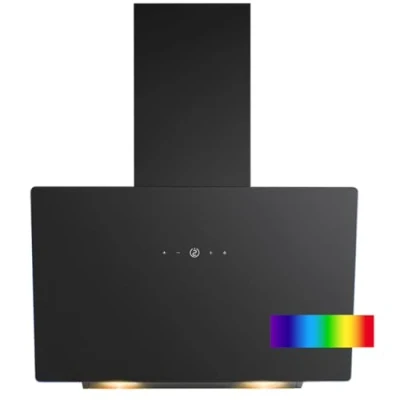 Abbildung von Bomann® Dunstabzugshaube 60cm bunte Beleuchtung Abzugshaube Umluft &amp; Abluft leise Kopffreihaube inkl. Montage Material DU 7611 G