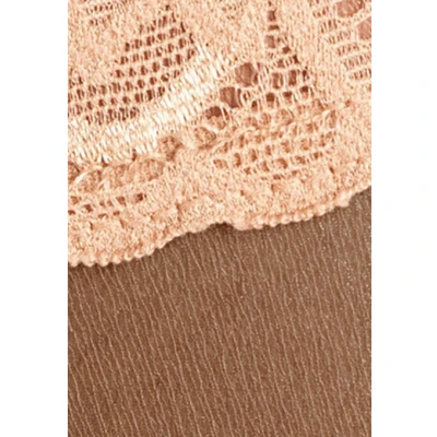 Abbildung von FALKE Damen Shelina 12 Den W Stu Ultra transparent Einfarbig Stay Ups, Braun Hazel 5187, 35 37 EU