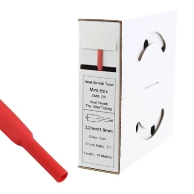 Abbildung von 10m Schrumpfschlauch 3,2mm &gt; 1,6 rot