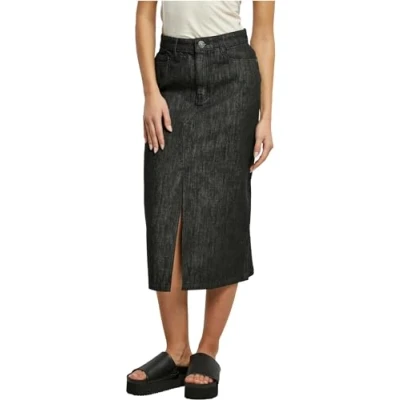Abbildung von Urban Classics Bleistiftrock, Damen, Größe: 32, Black washed