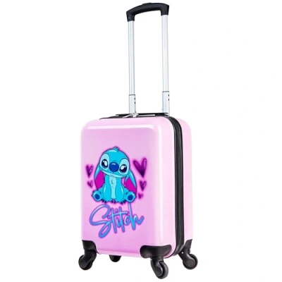 Abbildung von Disney Stitch Hartschalenkoffer 49.5 Zentimeter 28 Liter 4 Rollen Geschenke für Kinder(S/49.5cm 28L, Rosa)