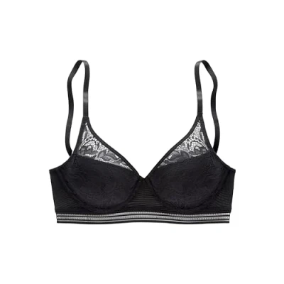 Abbildung von s.Oliver Push Up BH in schwarz mit Spitze