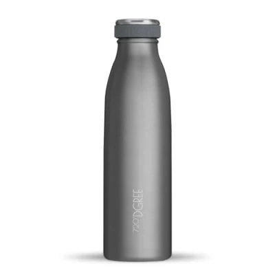Abbildung von 720DGREE Edelstahl Trinkflasche “milkyBottle 500ml Perfekt für Kinder, BPA Frei, Auslaufsicher, Kohlensäure geeignet Kleine Thermosflasche Sprudel, Sport, Schule, Fitness