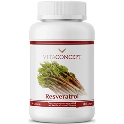 Abbildung von Resveratrol I Der Vergleichssieger* 500 mg Trans Resveratrol/Kapsel 90 Kaps. (3 Monate) aus japanischem Staudenknöterich laborgeprüft vegan hochdosiert made in Germany
