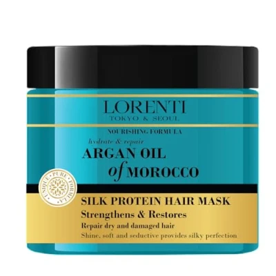 Abbildung von LORENTI TOKYO &amp; SEOUL Argan Öl Hair Care Mask 500ml Haarmaske mit Arganöl Intensiv reparierende Haarkur sprödes trockenes strapaziertes Haar Intensive Pflege Kur