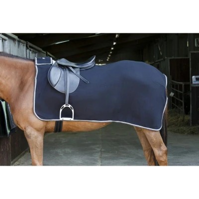 Abbildung von Riding World Ausreitdecke Fleece Navy/ Hell Blau 125/175