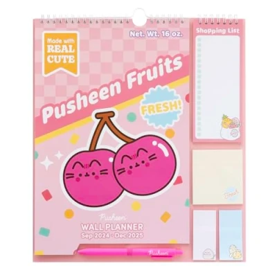Abbildung von Grupo Erik Kalender 2024 2025 Pusheen Wandkalender Familienplaner Monatsplaner für 16 Monate Offizielles Lizenzprodukt Kawaii Schulsachen